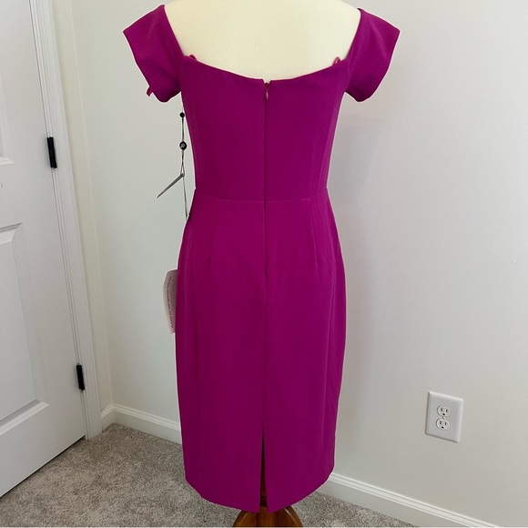 Adrianna Papell Pink Midi Dress Size 8 - Picture 6 of 12